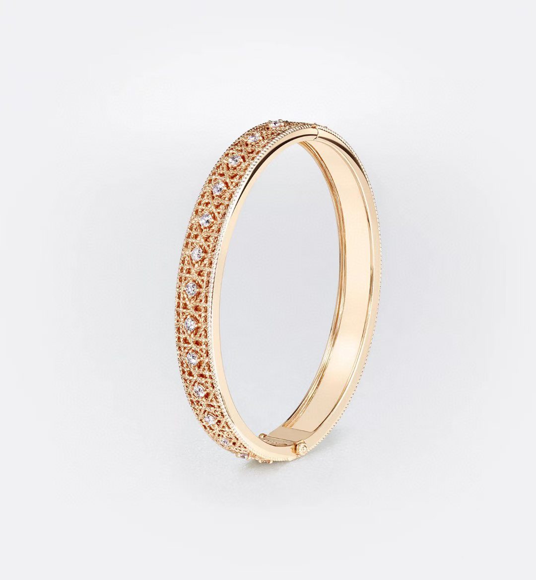 [Mysitc ] 2026 WOVEN-PATTERN BRACELET SET WITH FULL DIAMOND INLAY THREE-COLORS