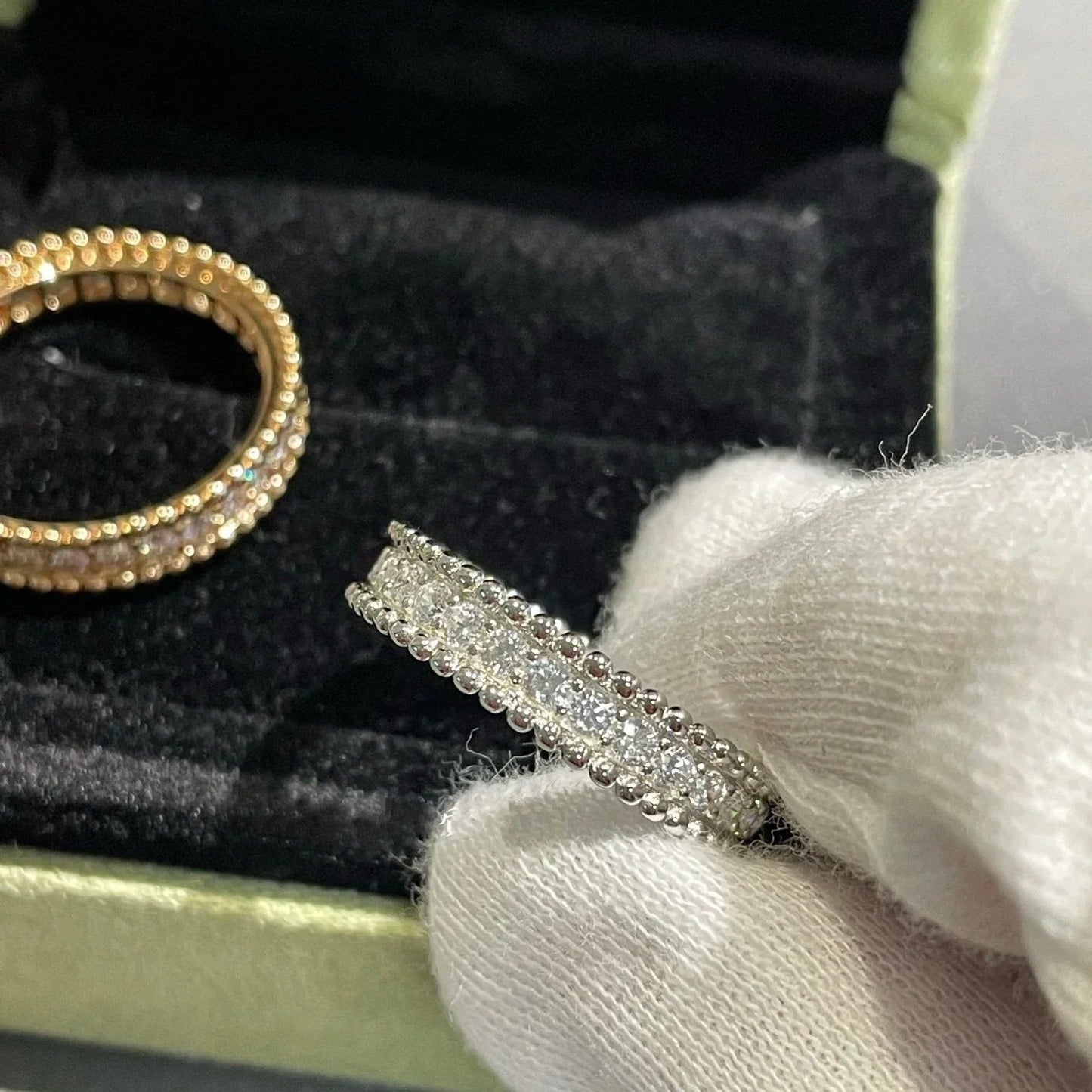 Mysitc PERLEE DIAMOND ROSE GOLD RING