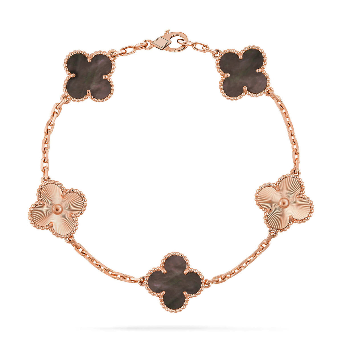 [Mysitc ]New CLOVER 5 MOTIF GRAY MOP BRACELET COLLECTION