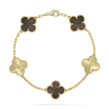 [Mysitc ]New CLOVER 5 MOTIF GRAY MOP BRACELET COLLECTION