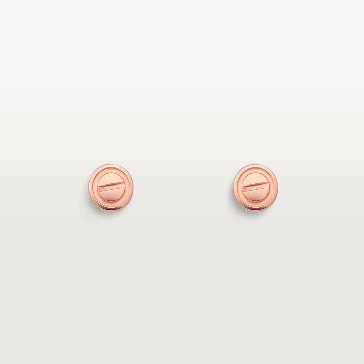 Mysitc LOVE EARRINGS PINK GOLD 10MM