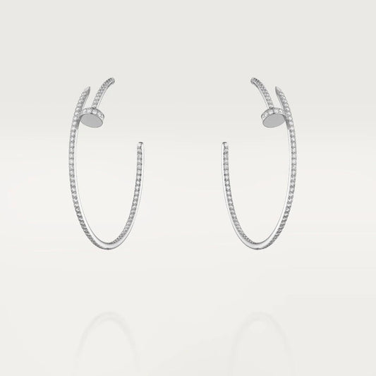 Mysitc JUSTE EARRINGS FULL DIAMONDS 1.8MM