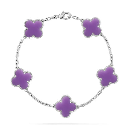 [Mysitc ]New CLOVER 5 MOTIF LIGHT PURPLE BRACELET COLLECTION