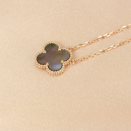 Mysitc CLOVER 15MM グレーマザーオブパールネックレス