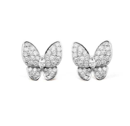 Mysitc BUTTERFLY ALL DIAMOND EARRINGS