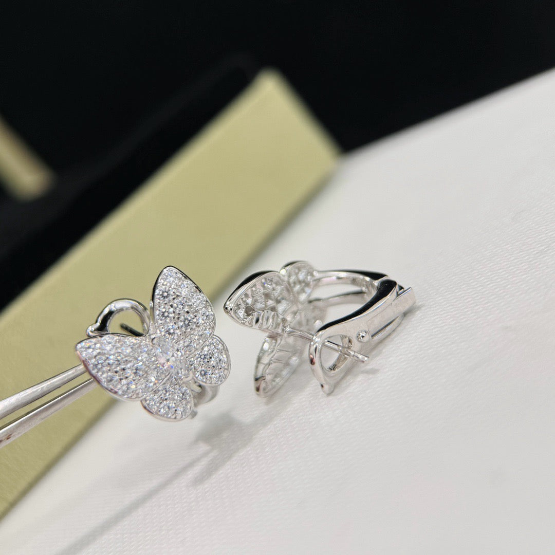 Mysitc BUTTERFLY ALL DIAMOND EARRINGS