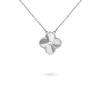 Mysitc CLOVER 15MM LASER NECKLACE SILVER