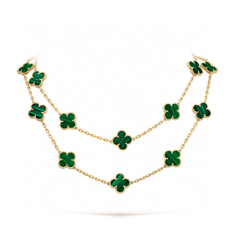 Mysitc CLOVER 20 MOTIFS MALACHITE GOLD