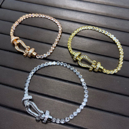 Mysitc FORCE  HORSESHOE  DIAMOND TENNIS BRACELET