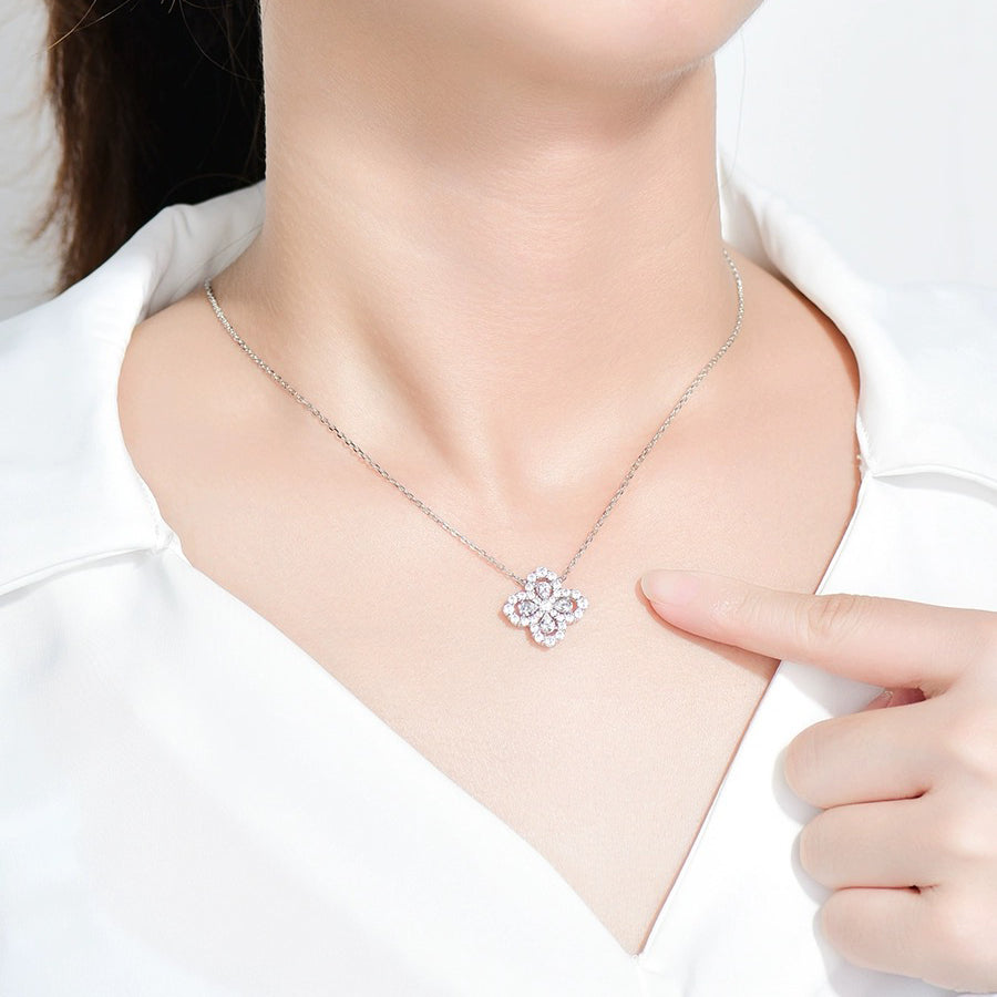 Mysitc LOOP NECKLACE FULL MOTIF DIAMOND 16MM MULTIPLE COLORS
