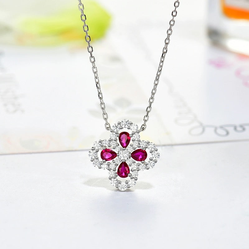 Mysitc LOOP NECKLACE FULL MOTIF DIAMOND 16MM MULTIPLE COLORS