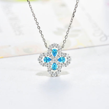 Mysitc LOOP NECKLACE FULL MOTIF DIAMOND 16MM MULTIPLE COLORS