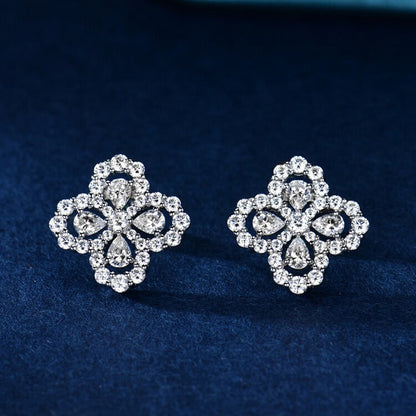Mysitc LOOP EARRINGS FULL MOTIF DIAMOND 16MM