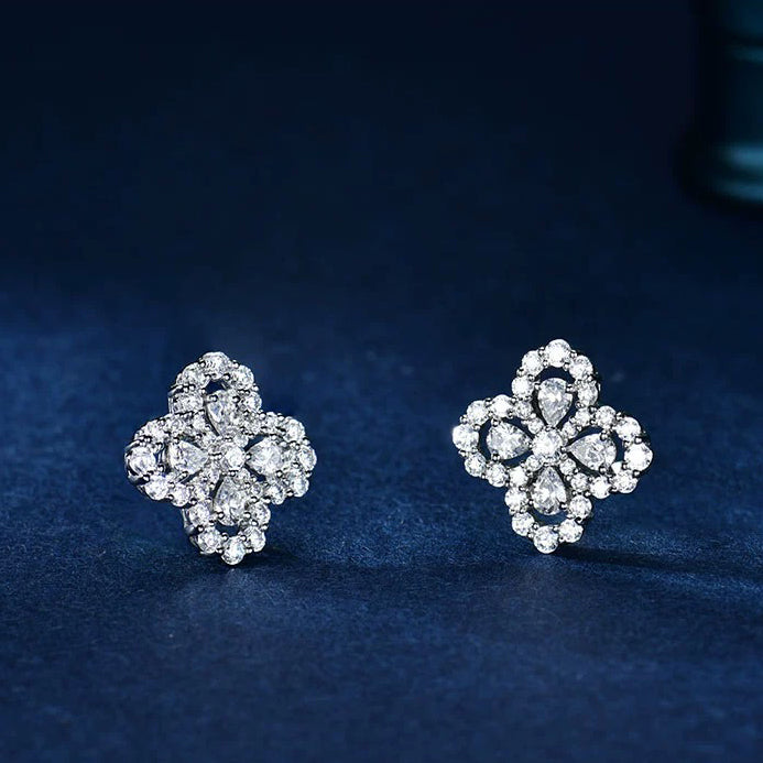 Mysitc LOOP EARRINGS FULL MOTIF DIAMOND 16MM