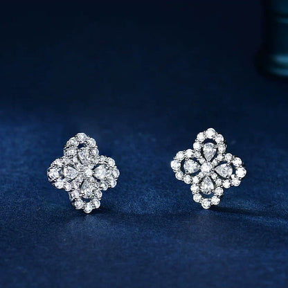 Mysitc LOOP EARRINGS FULL MOTIF DIAMOND 16MM