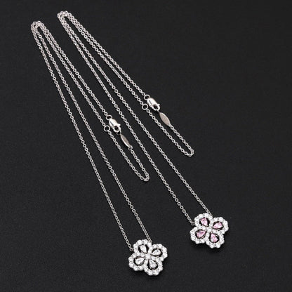 Mysitc LOOP NECKLACE FULL MOTIF DIAMOND 16MM MULTIPLE COLORS