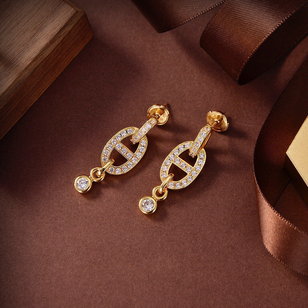 Mysitc HM CHAINE DIAMOND EARRINGS