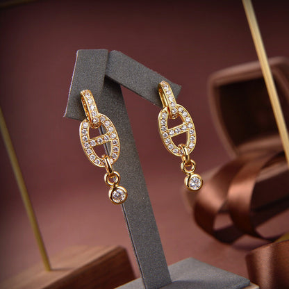 Mysitc HM CHAINE DIAMOND EARRINGS