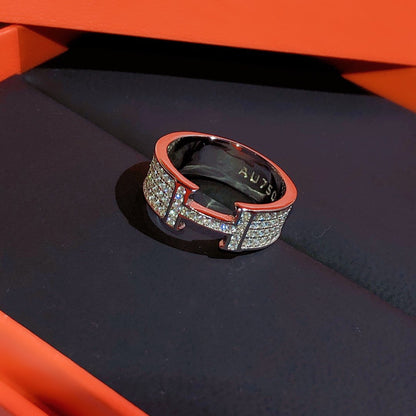 Mysitc H RING FULL DIAMOND