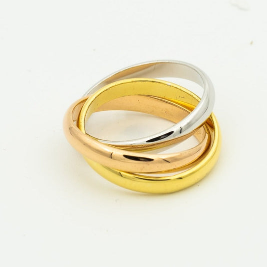 Mystic TRINITY RING GOLD PINK GOLD SILVER