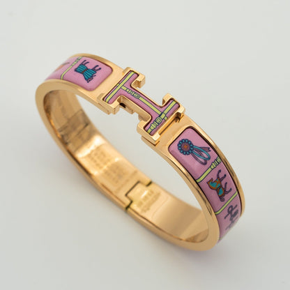 Mysitc H PINK GOLD BRACELET PINK CERAMIC