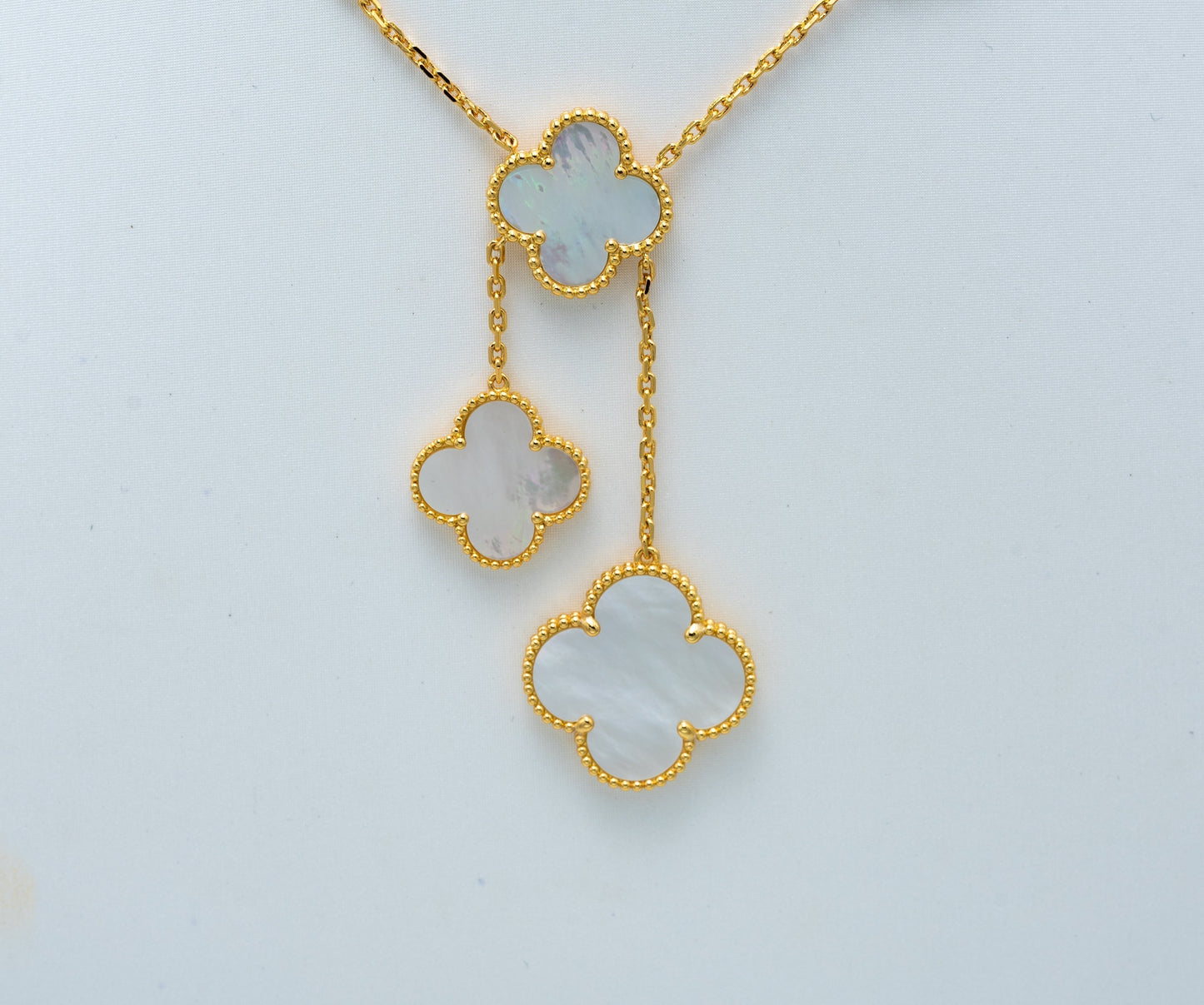Mysitc CLOVER MOTHER OF PEARL NECKLACE 6 MOTIF