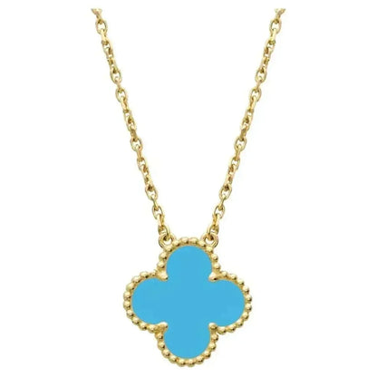 Mysitc CLOVER 15MM VINTAGE TURQUOISE NECKLACE