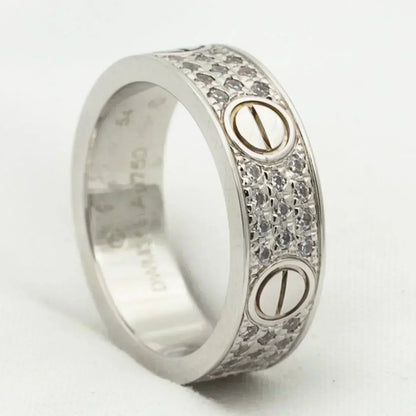 Mysitc LOVE RING 5.5MM DIAMONDS PAVED