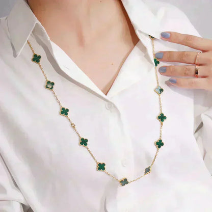 Mysitc CLOVER 20 MOTIFS MALACHITE GOLD