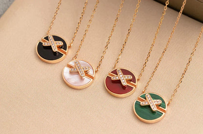 Mysitc JEUX DE ROSE GOLD DIAMOND NECKLACE