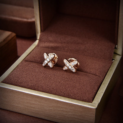 Mysitc JEUX DE GOLD DIAMOND EARRINGS