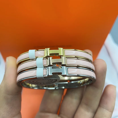 Mysitc CLASSIC HM CLIC  PINK 8MM ENAMEL BRACELET