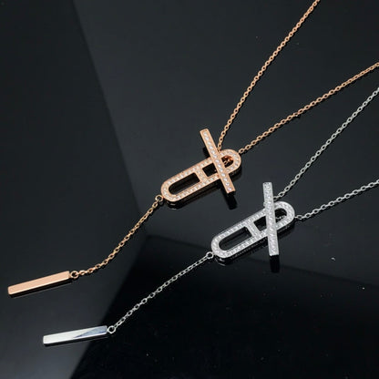 Mysitc HM NECKLACE PLATINUM ROSE GOLD DIAMOND