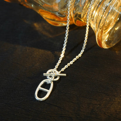 Mysitc HM CHAINE D'ANCRE PENDANT NECKLACE STERLING SILVER