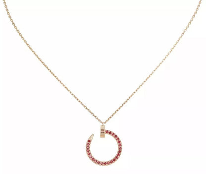 Mysitc JUSTE NECKLACE GOLD RED DIAMONDS