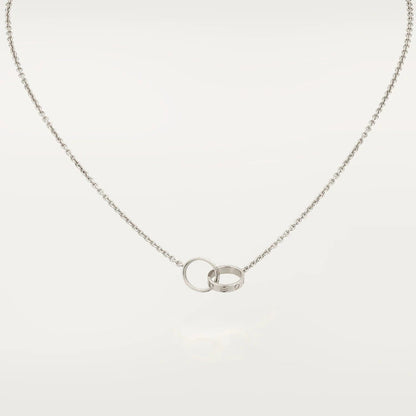 Mysitc LOVE NECKLACE PINK GOLD AND SILVER