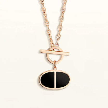 Mysitc CHAINE VERSO BLACK CERAMIC NECKLACE