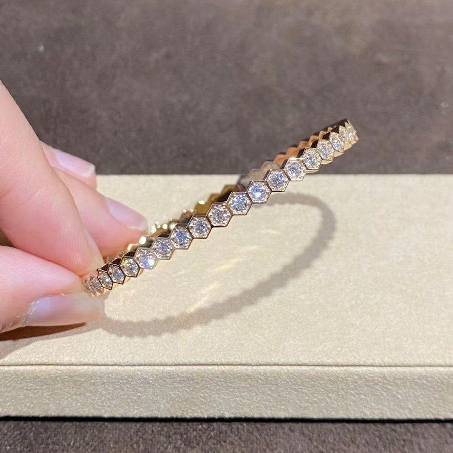 Mysitc BEE LOVE GOLD BRACELET FULL DIAMOND