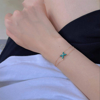 Mysitc JEUX BRACELET MALACHITE PINK GOLD 1 DIAMOND