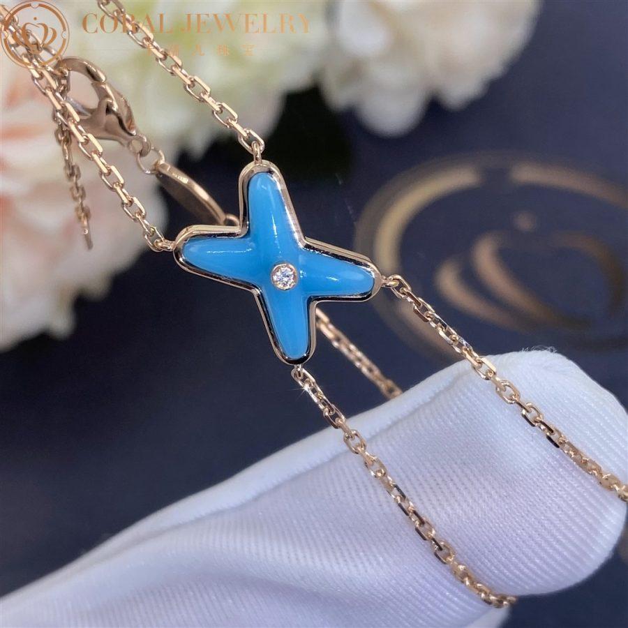 Mysitc JEUX BRACELET TURQUOISE PINK GOLD 1 DIAMOND