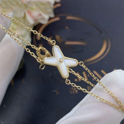 Mysitc JEUX BRACELET WHITE MOP GOLD 1 DIAMOND