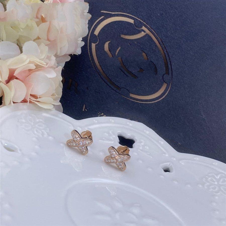 Mysitc JEUX DE PINK GOLD DIAMOND EARRINGS