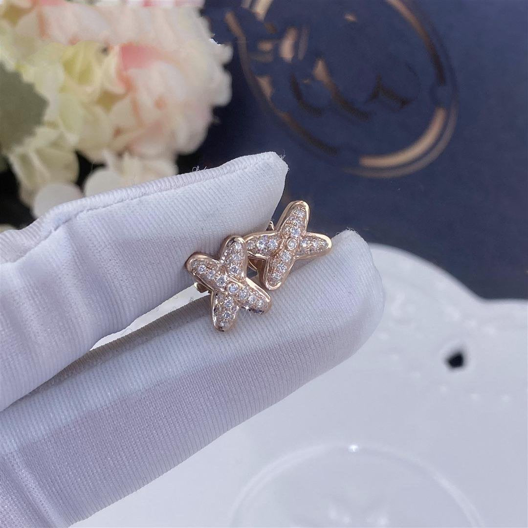 Mysitc JEUX DE PINK GOLD DIAMOND EARRINGS