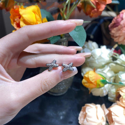 Mysitc JEUX DE SILVER DIAMOND EARRINGS