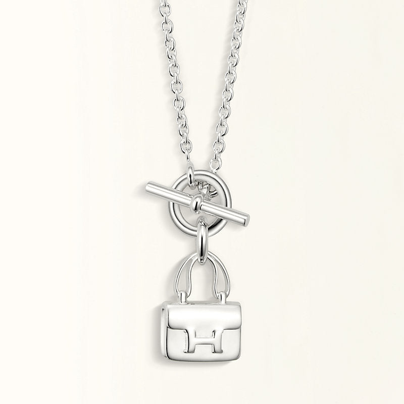 Mysitc POP H PEDANT SILVER NECKLACE