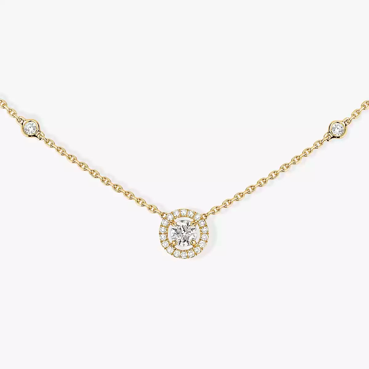 [Mystic ]Diamond Necklace 0,20ct Brilliant Shape Joy