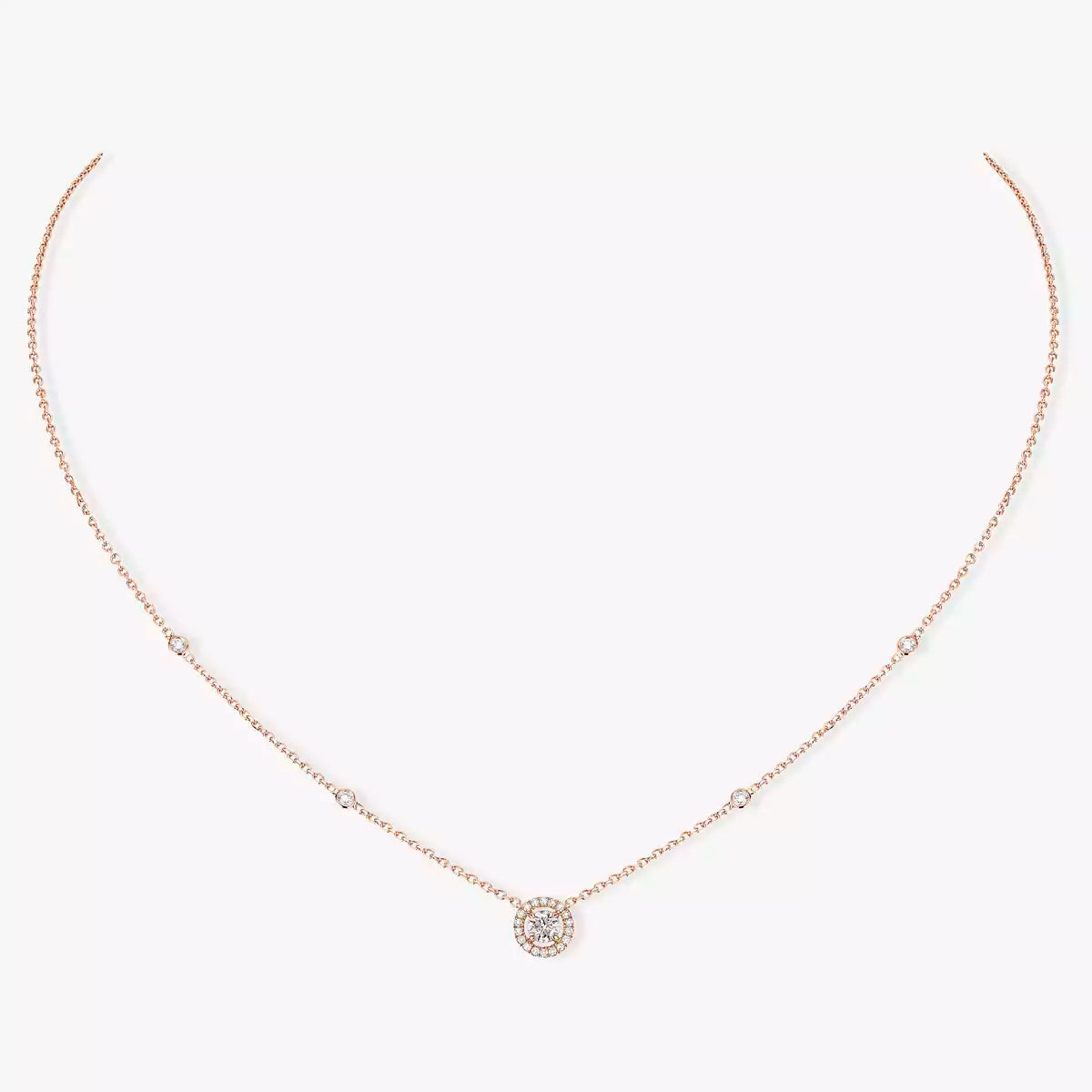 [Mystic ]Diamond Necklace 0,20ct Brilliant Shape Joy