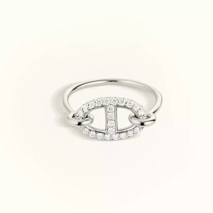 Mysitc RONDE SMALL SILVER DIAMOND RING