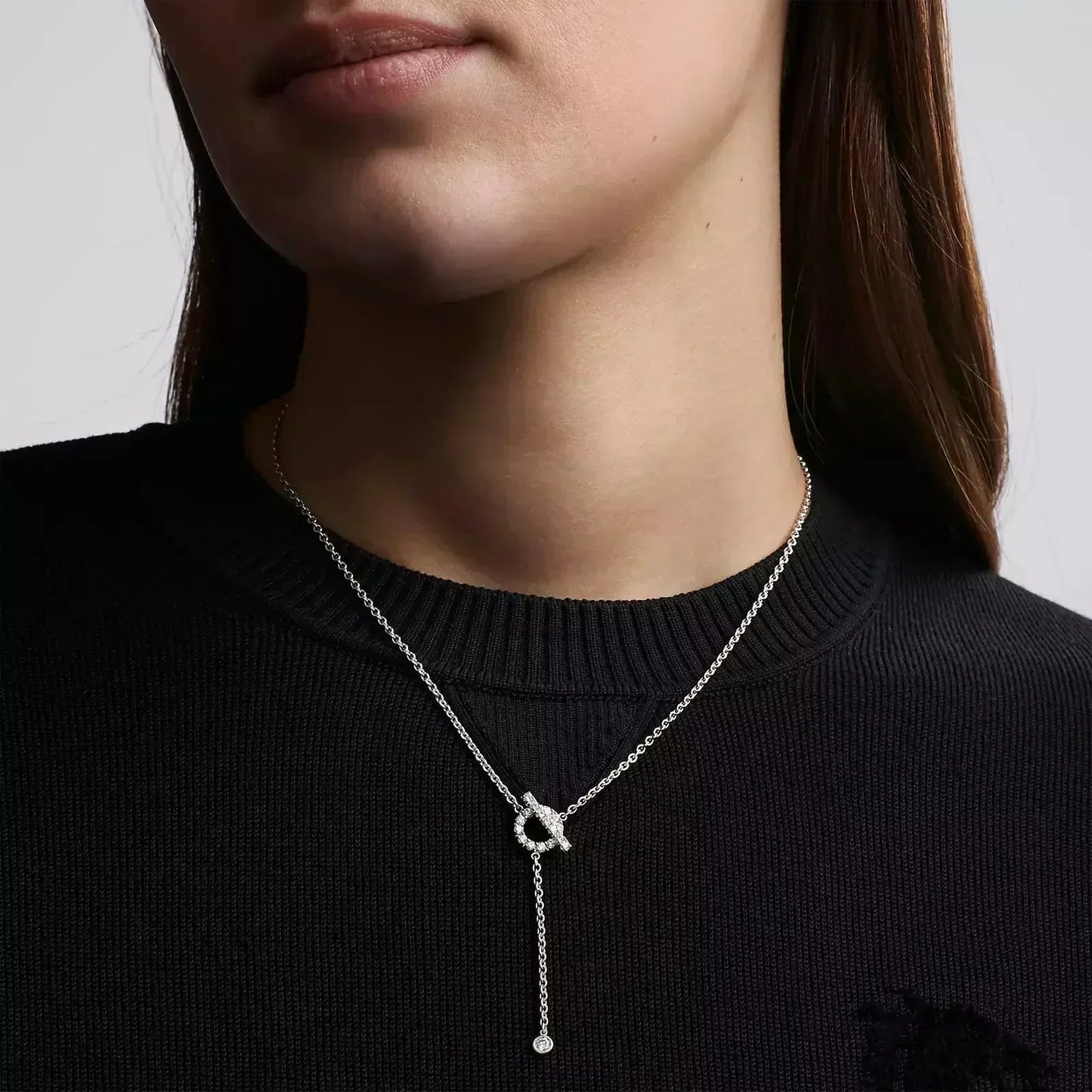 Mysitc FINESSE SILVER DIAMOND NECKLACE