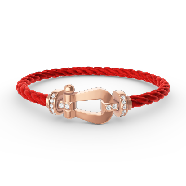 Mysitc FORCE LARGE HORSESHOE HALF DIAMOND BRACELET ROSE GOLD